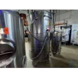 Letina Kent 2,000 Liter Cap. Model PZP2000H11 Stainless Steel Vertical Jacketed Wine Fermentation