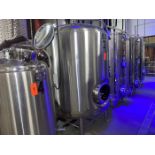 20 BBL Stainless Steel Vertical Jacketed Brite Beer Tank; with Dome Top, Dished Bottom, 2 in.