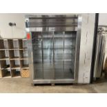 Traulsen 2-Glass Door Model AHT 2-32 WUTS Stainless Steel Reach-In Refrigerator, S/N: V136850-7L;