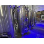 Letina Kent 2,000 Liter Cap. Model PZP2000H11 Stainless Steel Vertical Jacketed Wine Fermentation