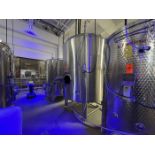 40 BBL Stainless Steel Vertical Jacketed Brite Beer Tank; with Dome Top, Dished Bottom, 2 in.
