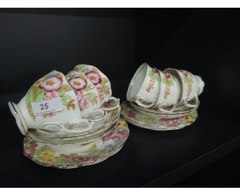 A part Royal Albert 'Bouquet' tea service