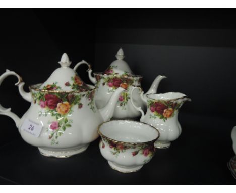 A Royal Albert 'Old Country Roses' tea set 