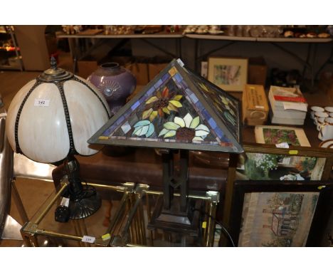 A Tiffany style table lamp