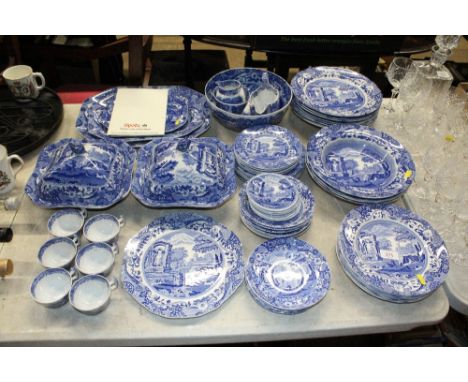 A large quantity of Copeland Spode "Italian" pattern dinnerware 