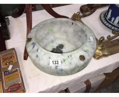 An art deco fly catcher lamp shade