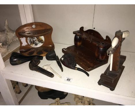2 pipe racks & pipes