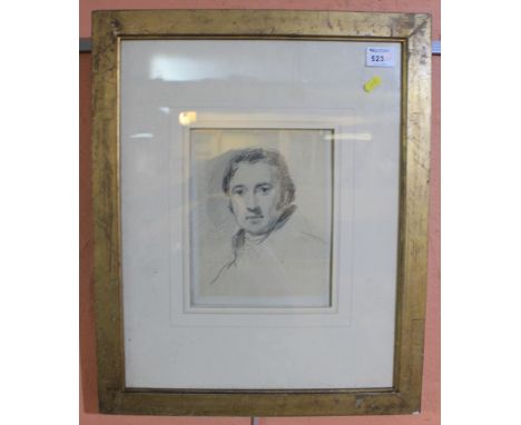 Portrait sketch of a gentleman. Framed and glazed.