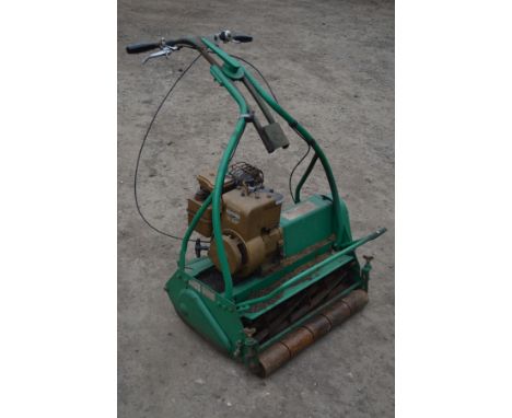 A WEBB AB 1499 PERTOL 24 INCH CYLINDER LAWNMOWER, with detachable rear seated roller, no grassbox