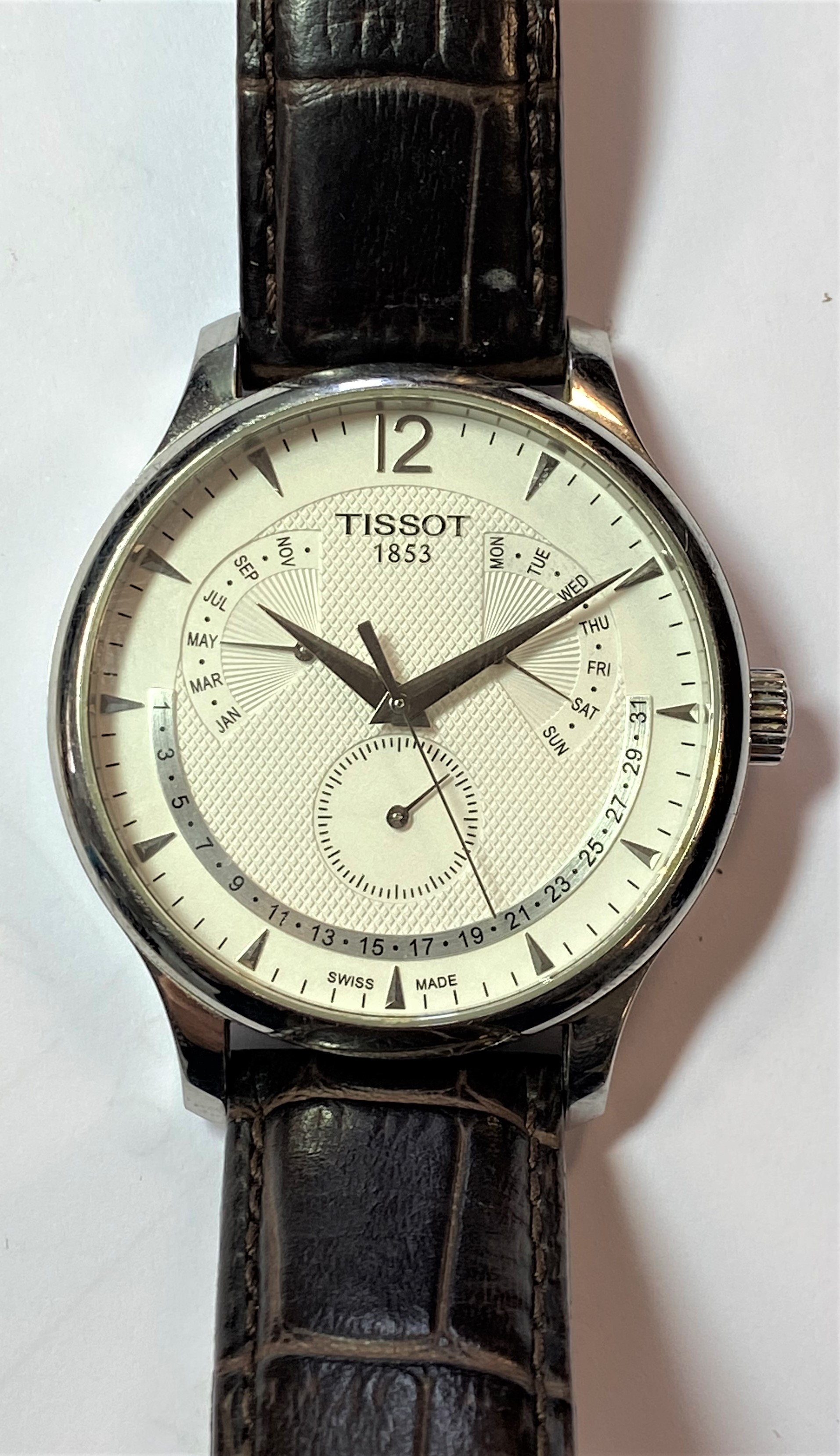 Tissot A gentleman's stainless steel 'Tradition Perpetual Calendar