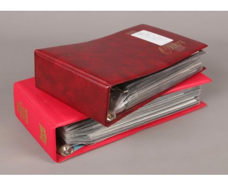 Two small albums of pre decimal/decimal first day covers. Approx. 90 covers on various subjects.  