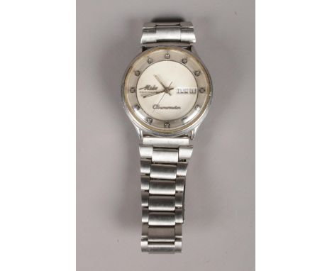 A Mido Commander Chronometer automatic stainless steel bracelet watch. No 8312419 - 8459.  