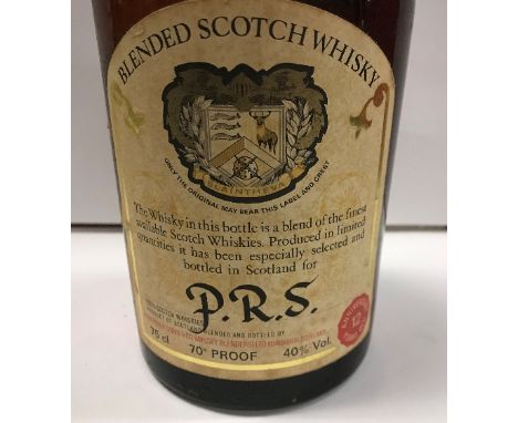 One bottle PRS Blended Scotch Whisky Anniversary 12 year old (Slaintheva), bottled by Alexander Dunn &amp; Co. Edinburgh