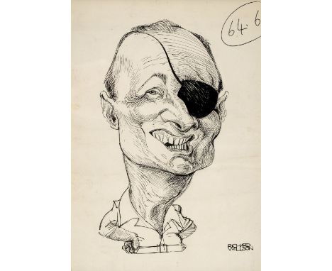 * Willson (Richard, 1939-2011). A collection of 22 pen &amp; ink cartoons, on paper, depicting various (mainly political) fig