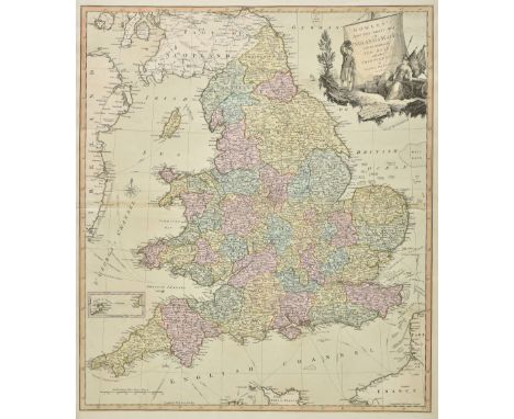 England &amp; Wales. A collection of eight maps, 18th &amp; 19th century, including Reilly (Franz Johann). Das Konigreich Eng