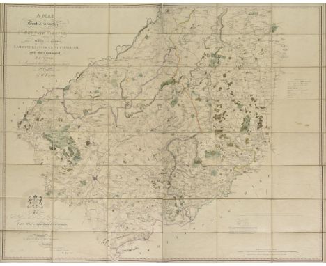 King (William). A Map of a Tract of Country Surrounding Belvoir Castle including extensive Districts of the Counties of Leice