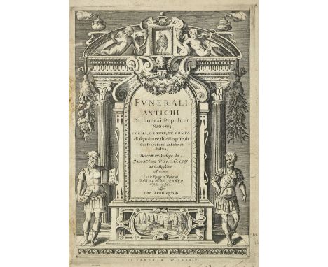 Porcacchi (Tommaso). Funerali antichi di diverso popoli, et nationi, 1st edition, Venice: Simon Galignani, 1574, engraved arc