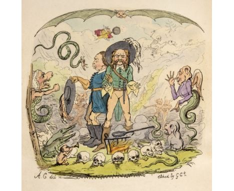 Cruikshank (George, illustrator). Der Freischutz Travestie, by Septimus Globus, 1st edition, London: C. Baldwyn, 1824, 12 han