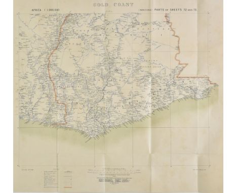 Africa. A mixed collection of maps of the Gold Coast and German East Africa, mostly 19th &amp; early 20th century, engraved, 