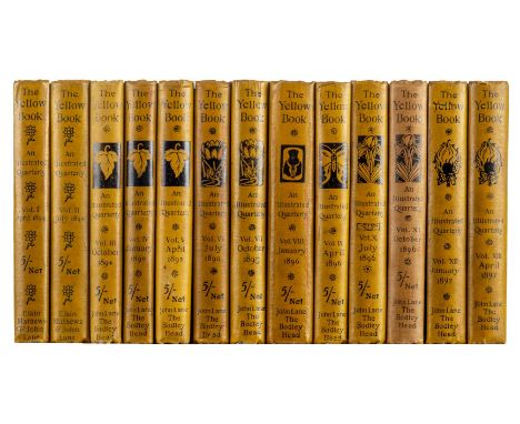 Yellow Book. An Illustrated Quarterly, volumes I-XIII [all published], April 1894-April 1897, numerous black and white plates