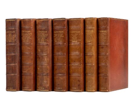 Nonesuch Press. The Works of Shakespeare, 7 volumes, The Nonesuch Press, New York, 1929-33, light marginal toning and spottin