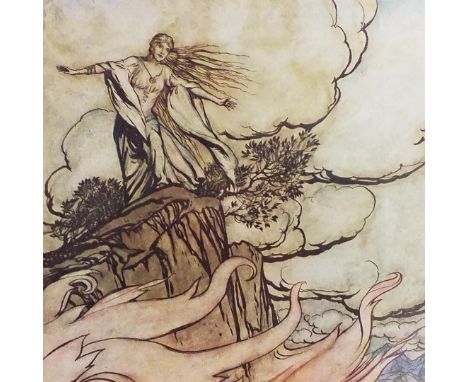 Rackham (Arthur [illustrator]) . The Ring of The Niblung, a trilogy with a prelude by Richard Wagner, 7 of 30 tipped in colou