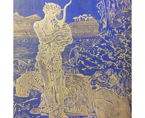 Lang (Andrew) . The Blue Poetry Book, 1891, black &amp; white illustrations, some light spotting throughout, all edges gilt, 