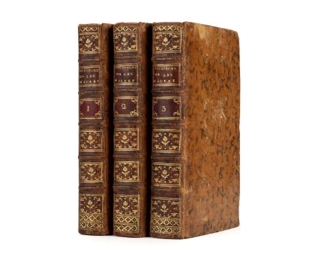Chénier (Louis de). Recherches historiques sur les Maures et histoire de l'empire de Maroc, 3 volumes, 1st edition, Paris: ch
