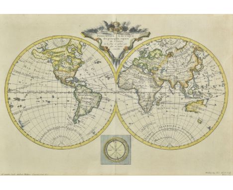 * World. Moithey ( Maurille Antoine), Indication Nautique des Principaux Espaces de l'Ocean, Paris, [1787], hand coloured eng