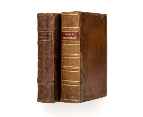 Quincy (John). Pharmacopoeia Officinalis &amp; Extemporanea . Or, A Complete English Dispensatory , 6th edition, London: J. O
