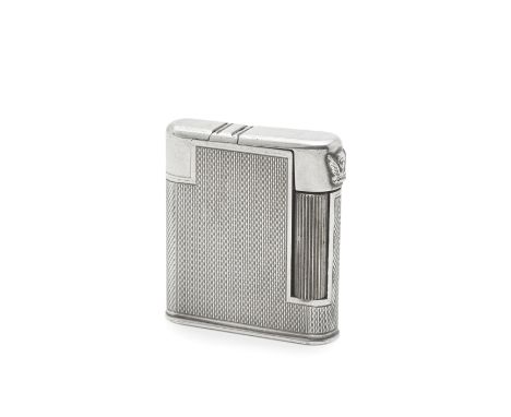 A silver-plated 'The Charles' petrol pocket lighterstamped 'The Charles Lighter', MADE IN ENGLAND, Brit patent number 626,585