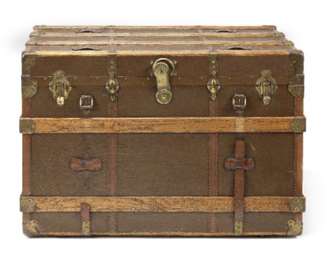An early 20th century American steamer trunkmade by Henry Likly &amp; Co, Rochester (New York)of typical rectangular form, wi