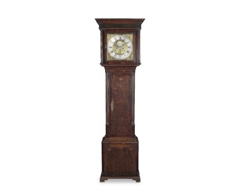 A George III oak and moon-phase longcase clockthe dial signed Major Schofield (II), Manchesterthe broad rectangular hood with