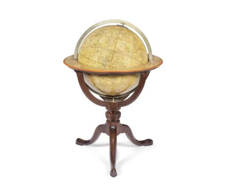 A Cary 12-inch Celestial Table Globe, English, Early 19th century,cartouche printed CARY'S NEW CELESTIAL GLOBE ON WHICH are c