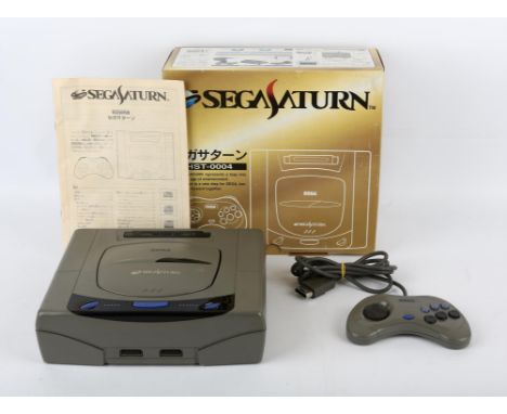 Sega Saturn boxed console [Version 1] HST-0004 (NTSC-J) This is the grey version of the consoleConsole is complete, boxed, un