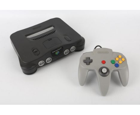 Nintendo 64 (N64) loose console with original power supply, RF out cable and 1 official controller [grey] All items are unbox