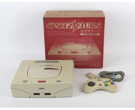 Sega Saturn boxed console HST-0014 (NTSC-J) Console is complete, boxed and untested While the console itself is in good condi