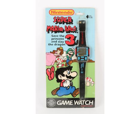 Nintendo Super Mario Bros. 3 Nelsonic Game Watch with extra battery Item is unused, untested and in original blister packagin