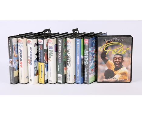 Sega Mega Drive Sports bundle (PAL) Games include: Pele, PGA Tour Golf, PGA Tour 96, EA Sports Double Header, European Club S