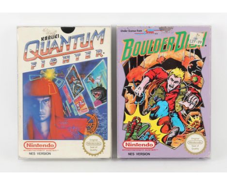 Nintendo Entertainment System (NES) Adventure bundle Games include: Kabuki Quantum Fighter and Boulder Dash Games are complet