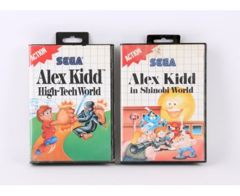Sega Master System Alex Kidd bundle (PAL) Games include: Alex Kidd in Shinobi World and Alex Kidd: High-Tech World Games are 