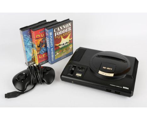 Sega Mega Drive Console with controller, power supply and 3 games Games include: Street Fighter 2: Special Champion Edition, 