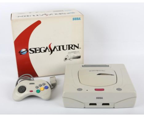 Sega Saturn Boxed Console (White) HST-3220 (NTSC-J)  Console is complete, boxed and untested 