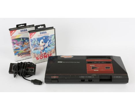 Sega Master System Console with controller, power supply and 2 boxed games Games include: Sonic the Hedgehog and Sonic the He