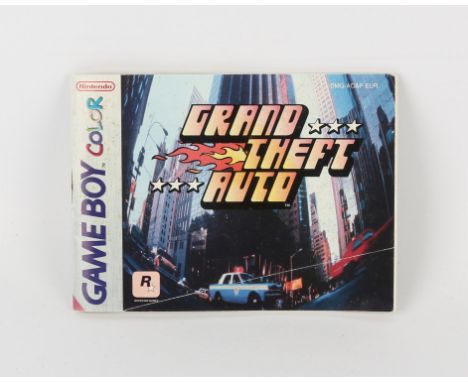 Game Boy Colour Grand Theft Auto game manual Item is manual only and in used condition 