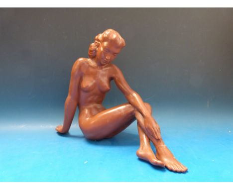 An Austrian G K figure of a reclining nude