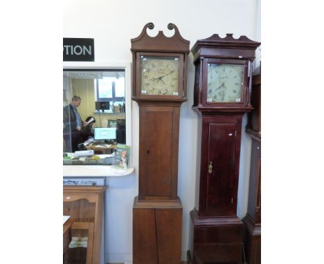 A mid 19thC 30 hour oak-cased longcase clock by Edmund Weight, Dursley, local interest (approximately 210cm tall)