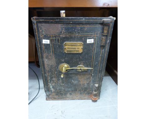 A W.Parnall & Co, Victoria St. Bristol vintage safe with two keys (W44 x D47 x H61.5cm) 
