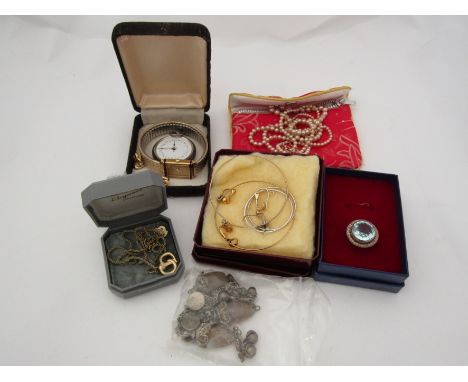 A small quantity of bijouterie  including Christian Dior, earrings, silver ring etc 