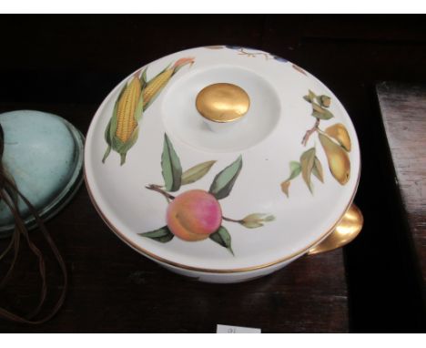 Two Royal Worcester Evesham tureens 